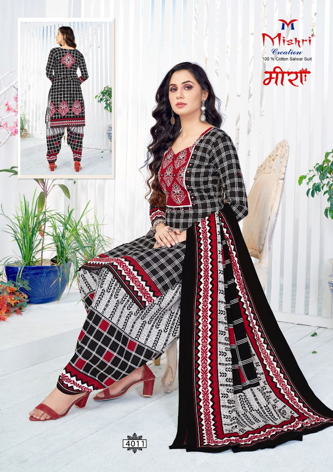 Mishri Meera 4 Cotton Printed Regular Wear Dress Material Collection
