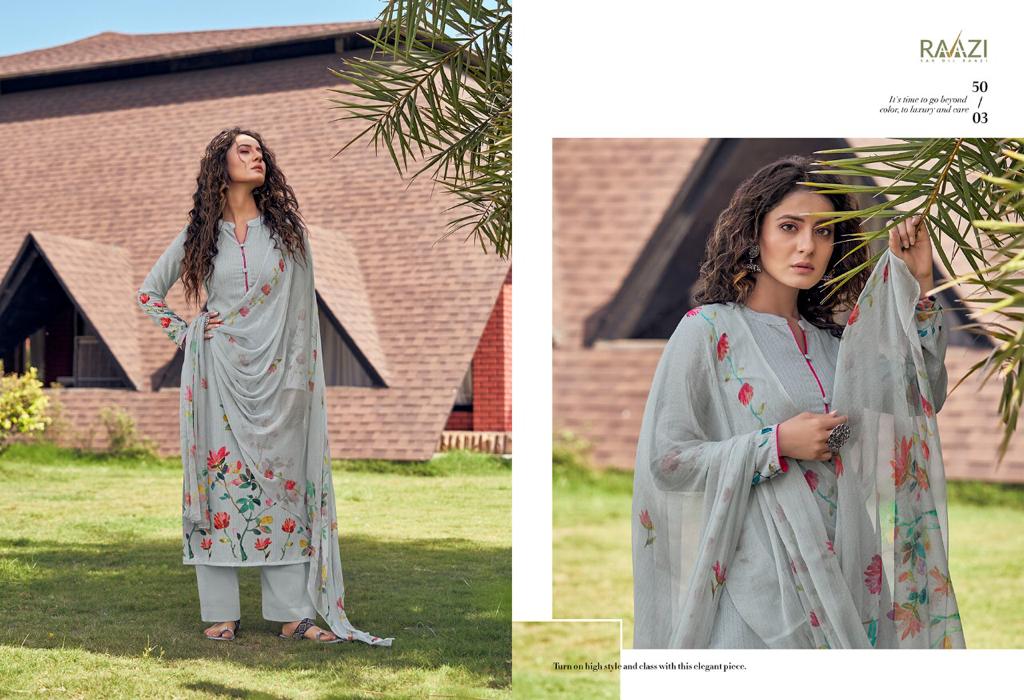 Raazi Mehar 2 Exclusive Cotton Digital Printed Festive Wear Salwar Kameez Collection
