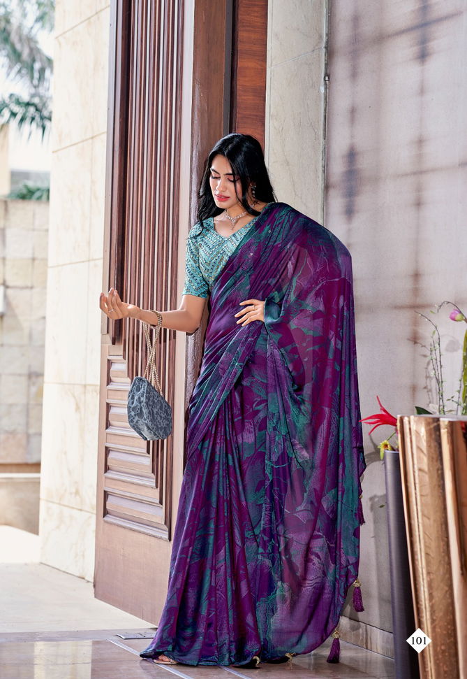 Shannon By Stavan Velvet Saree Catalog