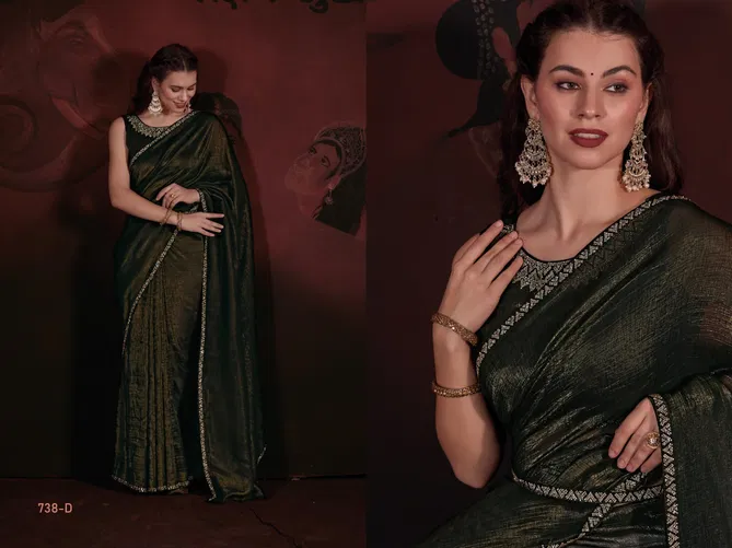 Mehek 738 A To D Crush Printed Designer Sarees Orders In India