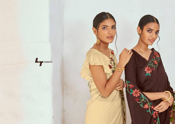 LT Advika Exclusive Designer Soft Silk With Resham Border Saree Collection