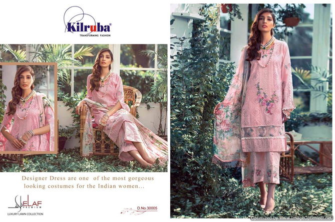 Kilruba Elaaf Latest Designer Fancy Pure Pure Cambric Cotton Pakistani Salwar Suit Collection  