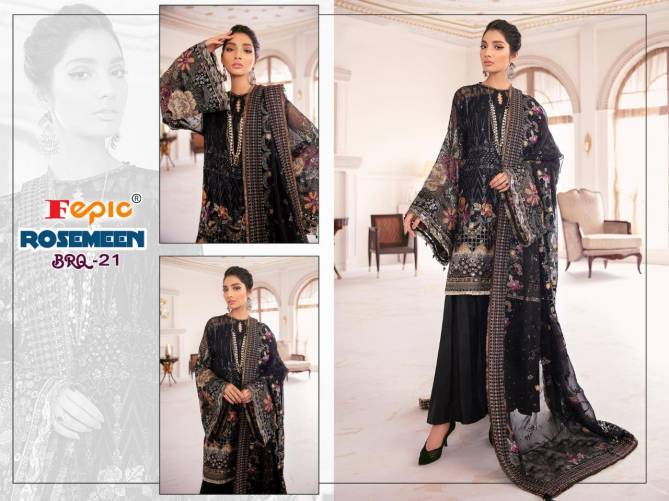 Fepic Rosemeen Brq 21 Latest fancy Designer Festive Wear Georgette Pakistani Salwar Suits Collection
