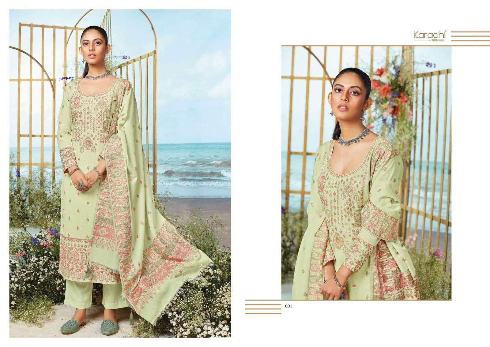 Elinor By Kesar Lawn Cotton Wholesale Dress Material Suppliers In Mumbai