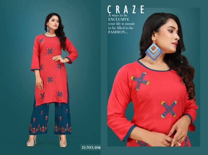 Plazo Queen Latest Collection Of New Fancy Designer Party Wear Embroidered Kurtis With Plazo