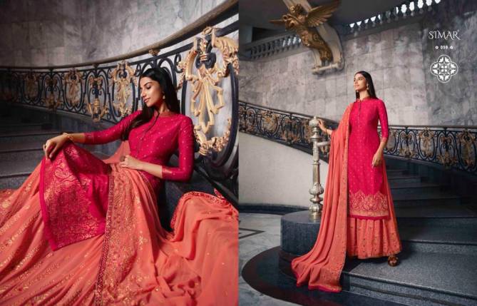 Glossy Aasma Latest Heavy Festive Wear Designer Pure Dola Jacquard With Swarovski Work Suit Collection  