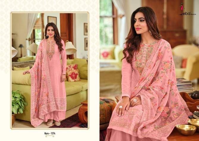 Eba Nyra 3 Fancy Festive Wear Viscose Silk with Hevey Embroidery Salwar Kameez Collection