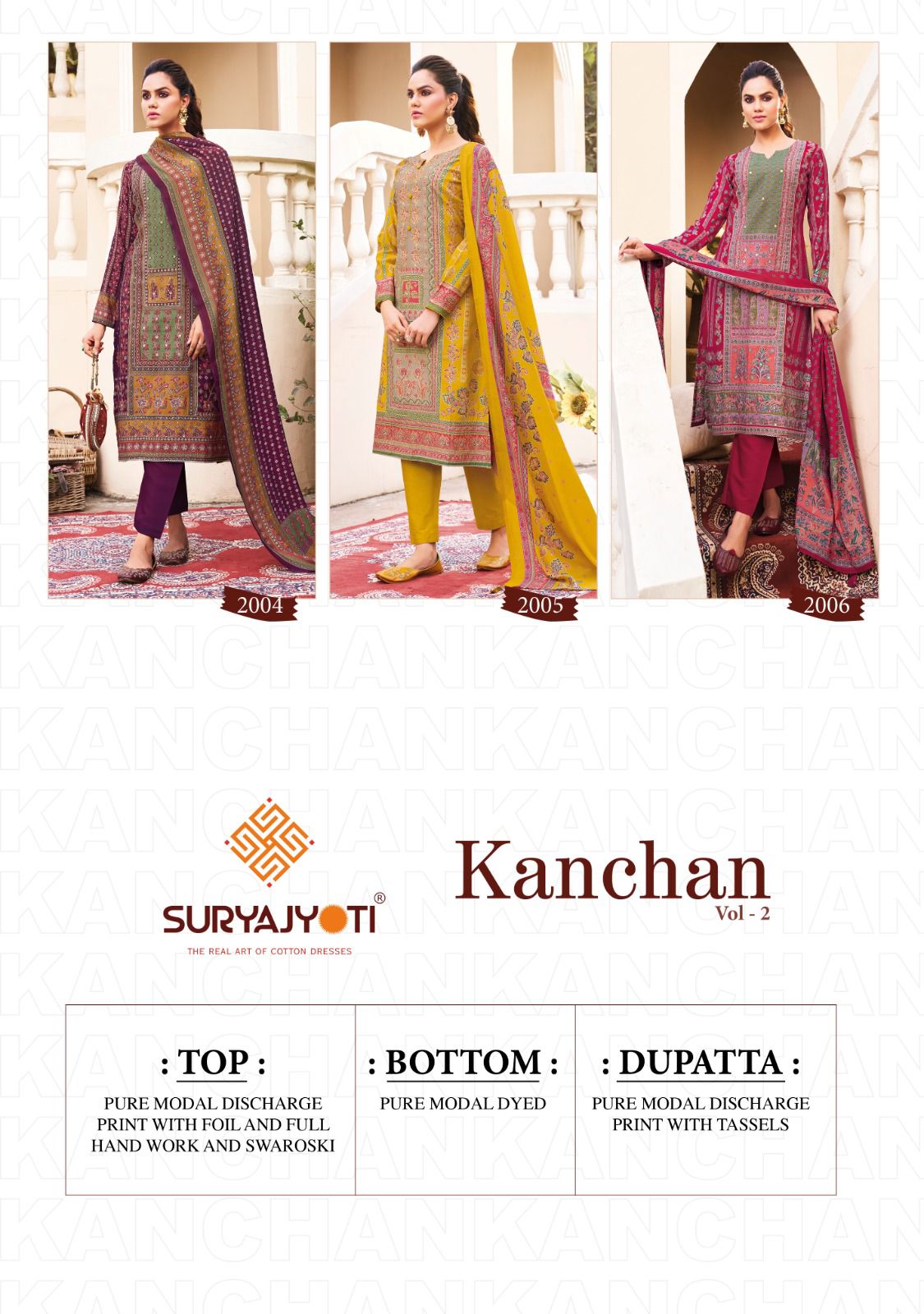 Kanchan Vol 2 By Suryajyoti Modal Printed Dress Material Exporters In India