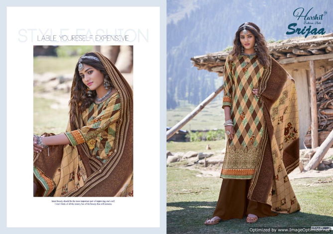 Harshit Sriji Latest Designer Casual Wear Pure wool Pashmina Digital Printed Dress Material Collection 