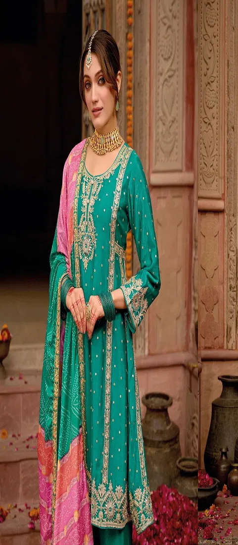 Eba Gajari Chinon Embroidered Salwar Kameez Collection