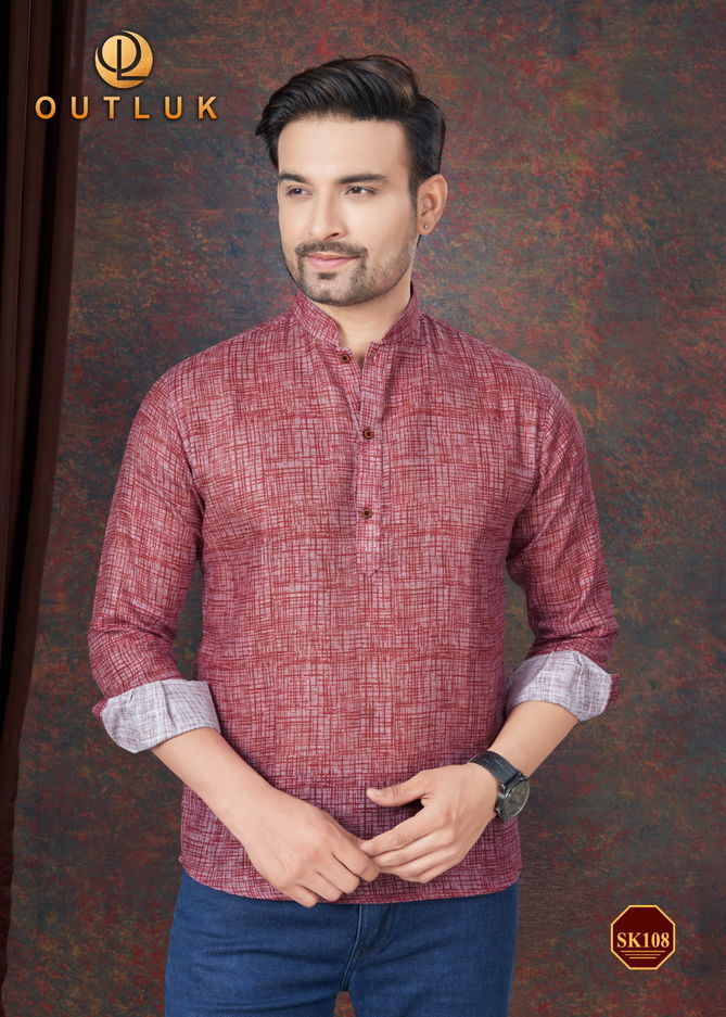 Short Kurta Vol 2 By Outluk Pure Linen Mens Wear Wholesale Manufacturers