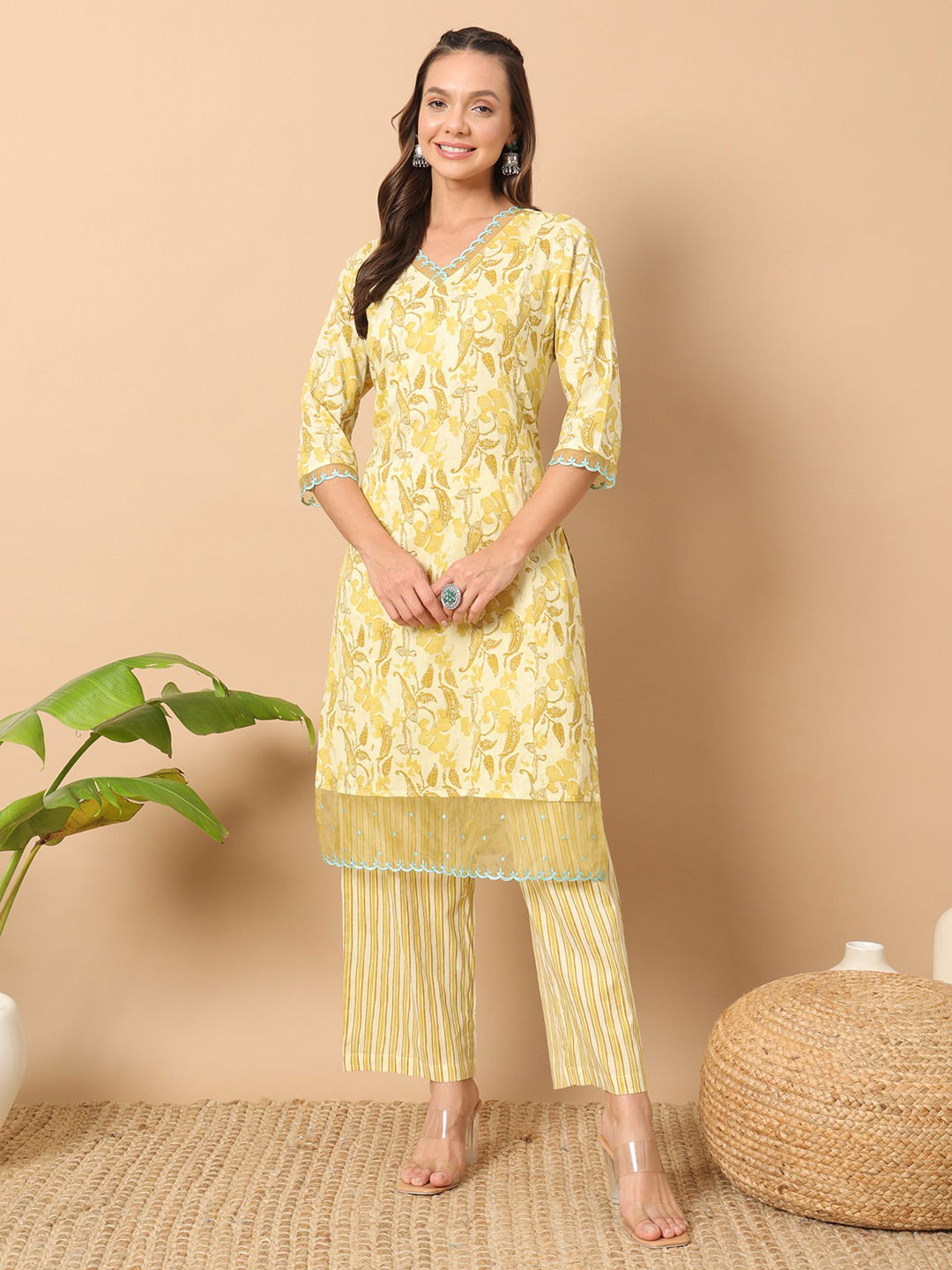 SET0137 Fiorra Cotton Printed Kurti With Bottom Wholesale Price In Surat