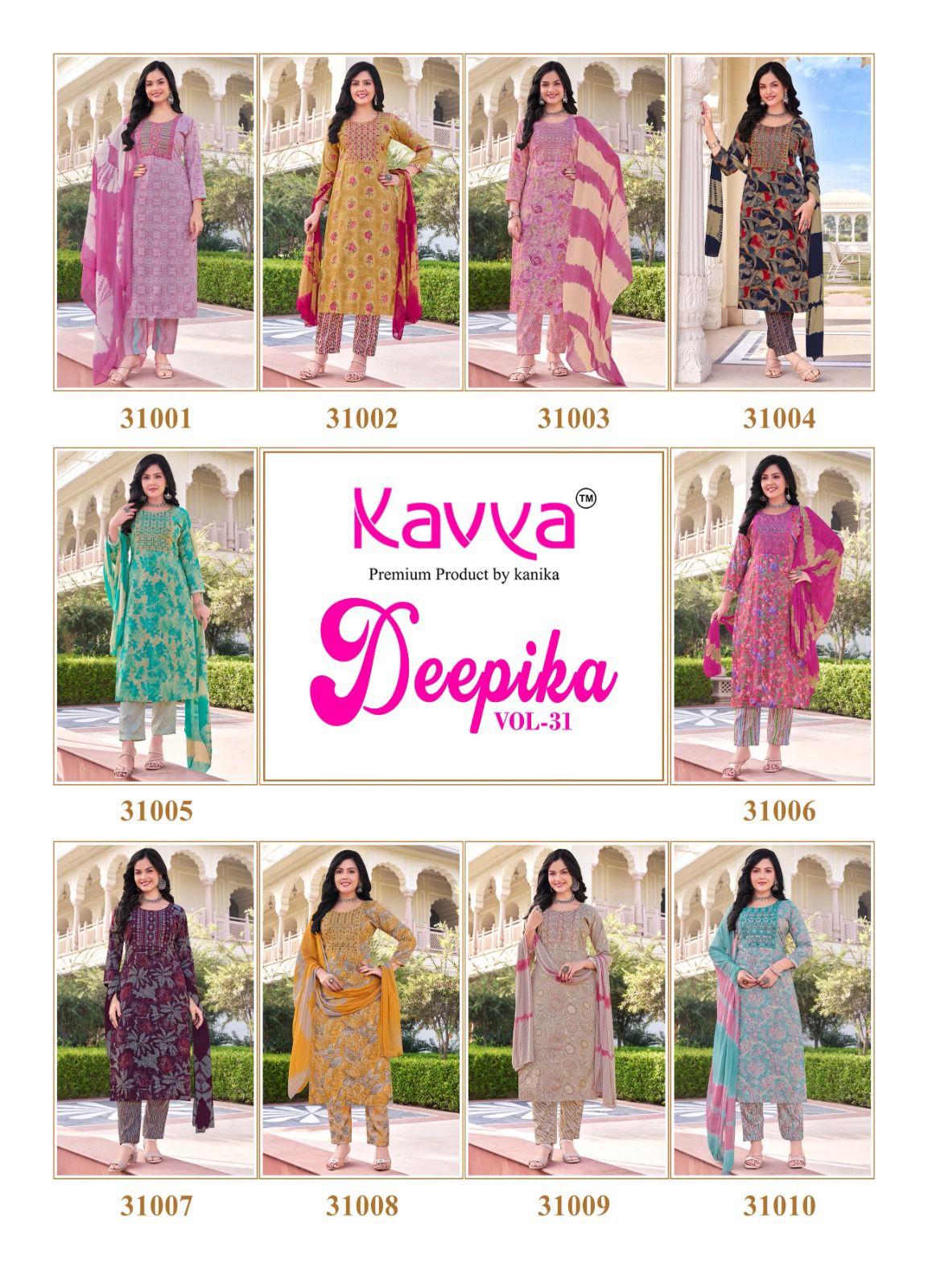 Deepika Vol 31 By Kavya Straight Kurti With Bottom Dupatta Suppliers In India