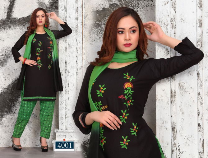 Trendy Gravity Latest Regular Casual Wear Heavy Rayon Embroidery Work Readymade Collection