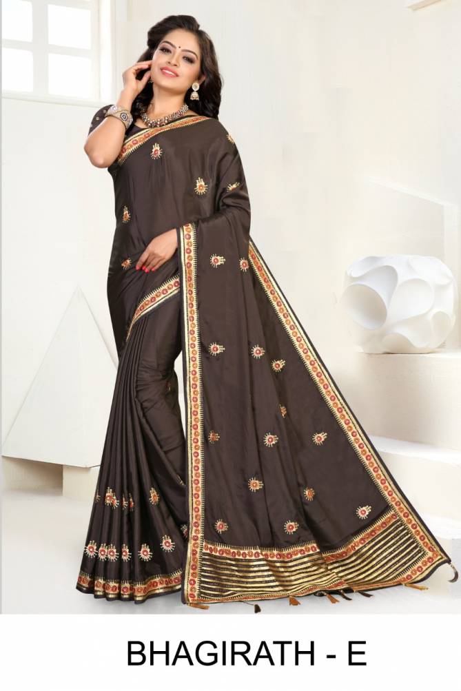 Ronisha Bhagirath Latest Fancy Designer Festive Wear Designer Crepe Silk Saree Collection