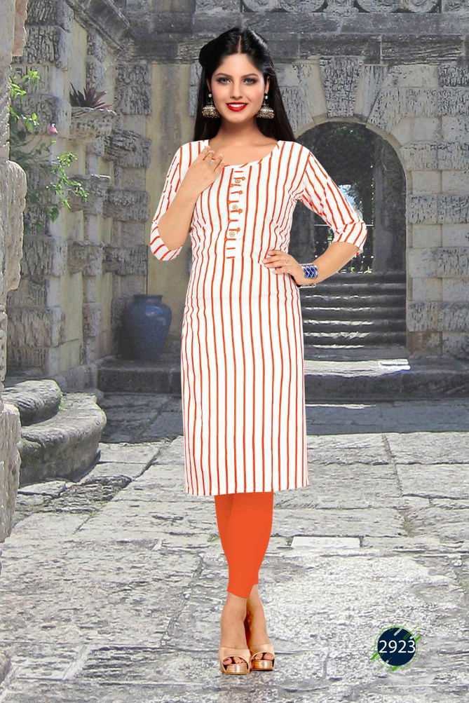 Trendy Shivi 1 Latest Fancy Regular Casual Wear Rayon Printed Designer Kurtis Collection
