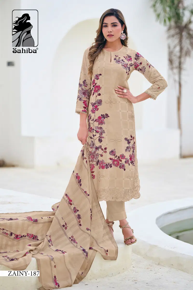 Zainy By Sahiba Linen Digital Printed Dress Material Wholesalers In Delhi