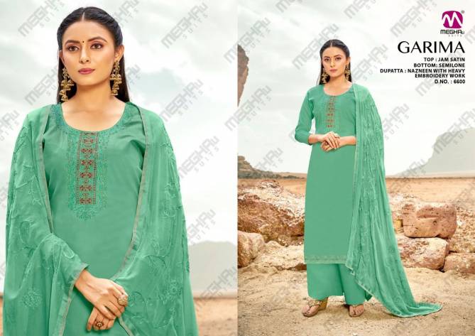 Meghali Garima Jam Satin Festive Wear Designer Dress Material Collection