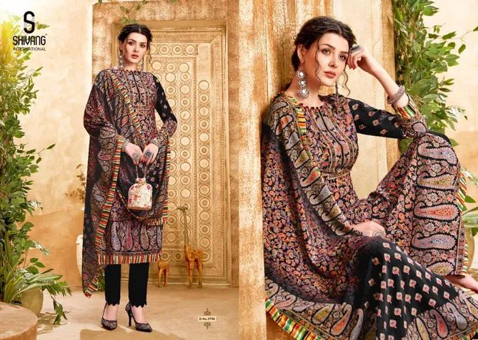 Noor Vol 5 By Shivang Velvet Digital Printed Salwar Kameez Online Wholesale