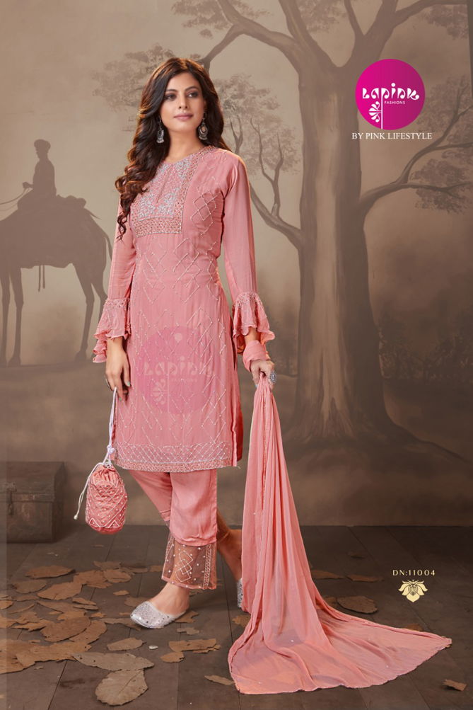 La Pink Kitty Party 2 Latest Fancy Designer Festive Ethnic Wear Georgette Readymade Salwar Suit Collection
