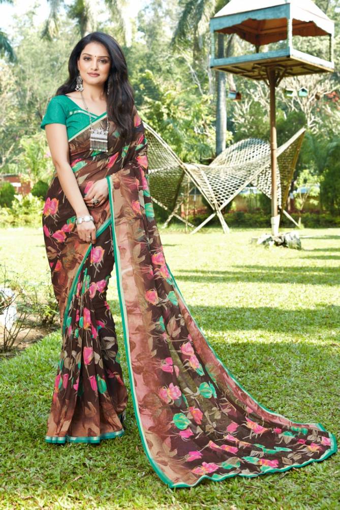 Rajyog Tamanna Latest Designer Regular Wear Party Wear Rich Look Georgette Saree Collection
