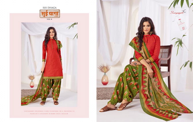 Suryajyoti Sui Dhaga 8 Latest Fancy Designer Casual Regular Wear Pure Cotton Stitched Collection 
