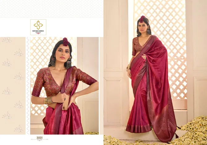 Pallavi Vol 3 By Shubh Shree Tusser Silk Sarees Exporters In India