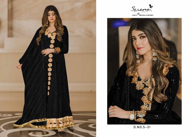 Serene 3 Fancy Wedding Wear Embroidery Georgette Pakistani Salwar Kameez Collection