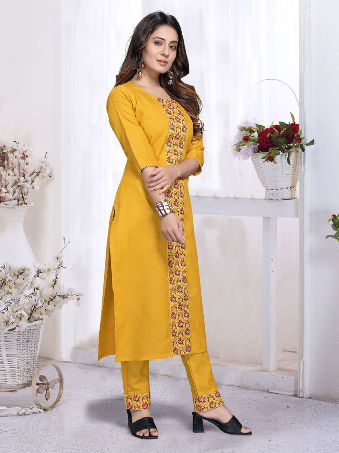 Gng 1115 Fancy Wear Cotton Designer Kurti With Bottom Collection