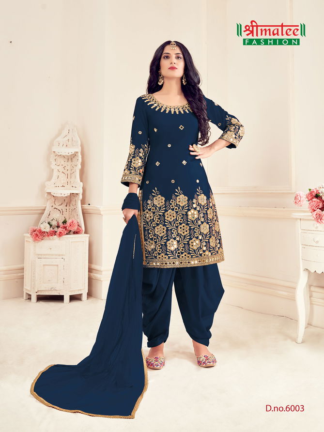 Shreematee Bebo 6 Festive Wear Soft Silk with Embroidery Salwar Kameez Collection
