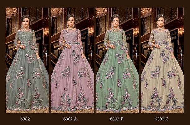 Swagat Violet 6302 Hit Design Heavy Look Embroidered Salwar Suits