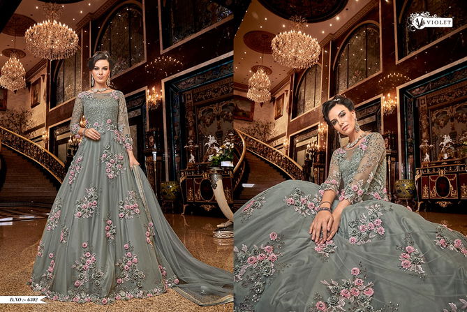 Swagat Violet 6302 Hit Design Heavy Look Embroidered Salwar Suits