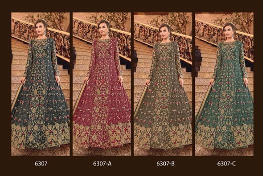 Swagat Violet 6307 Hit Design Heavy Look Embroidered Salwar Suits