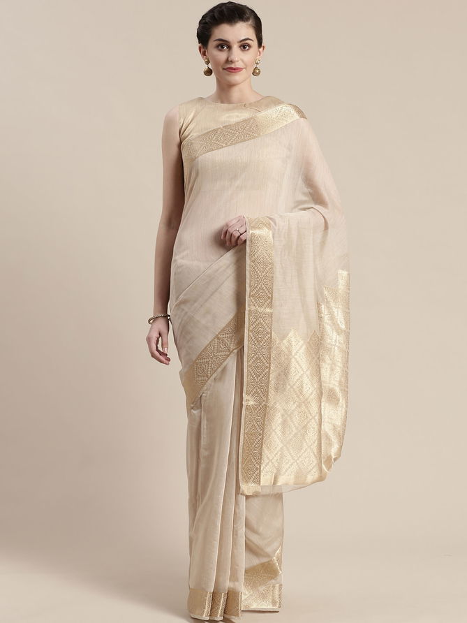 Sidnaz 1 Linen Blend Festive Wear Georgette Saree