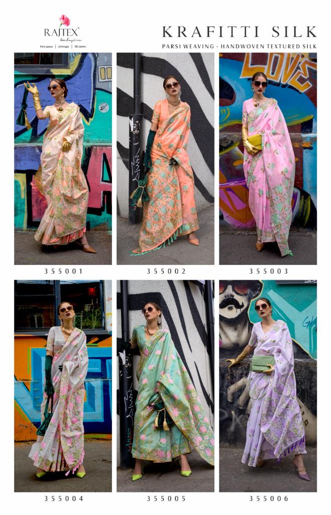 Krafitti Silk By Rajtex Silk Designer Saree Catalog