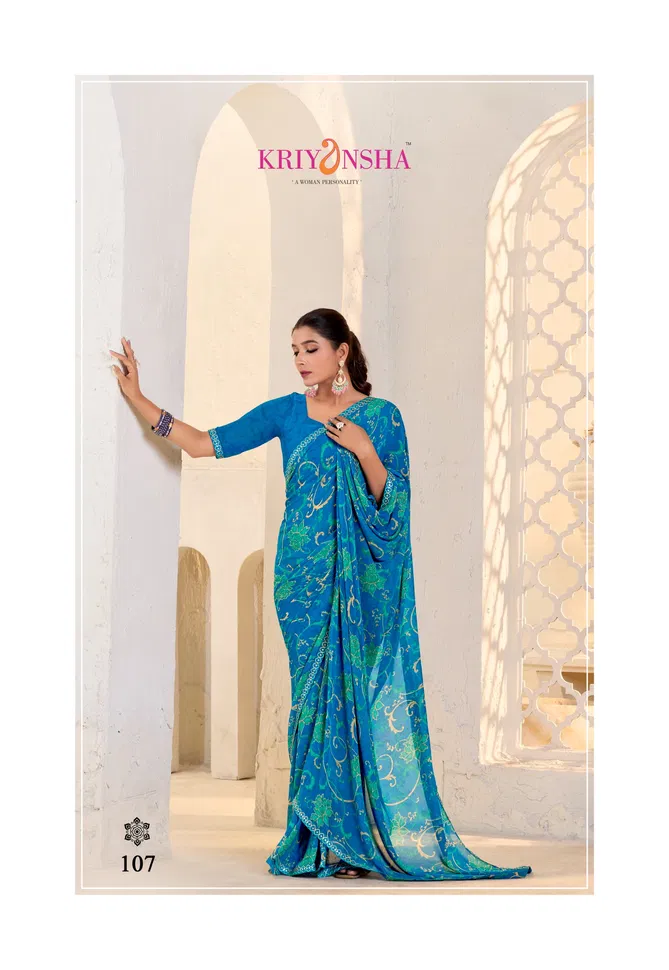 Florance By Kriyansha Georgette Daily Wear Sarees Wholesale Online