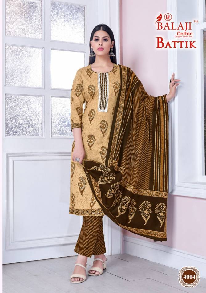 Balaji Battik Cotton Art Work Vol 4 Dress Material Catalog