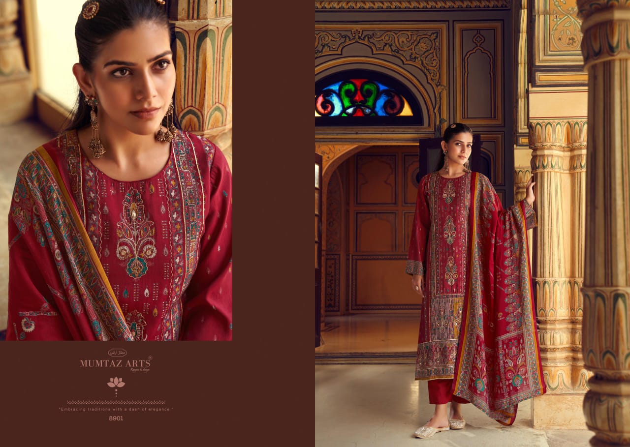 Nayaab Aafreen By Mumtaz Viscose Maslin Digital Printed Dress Material Exporters In India