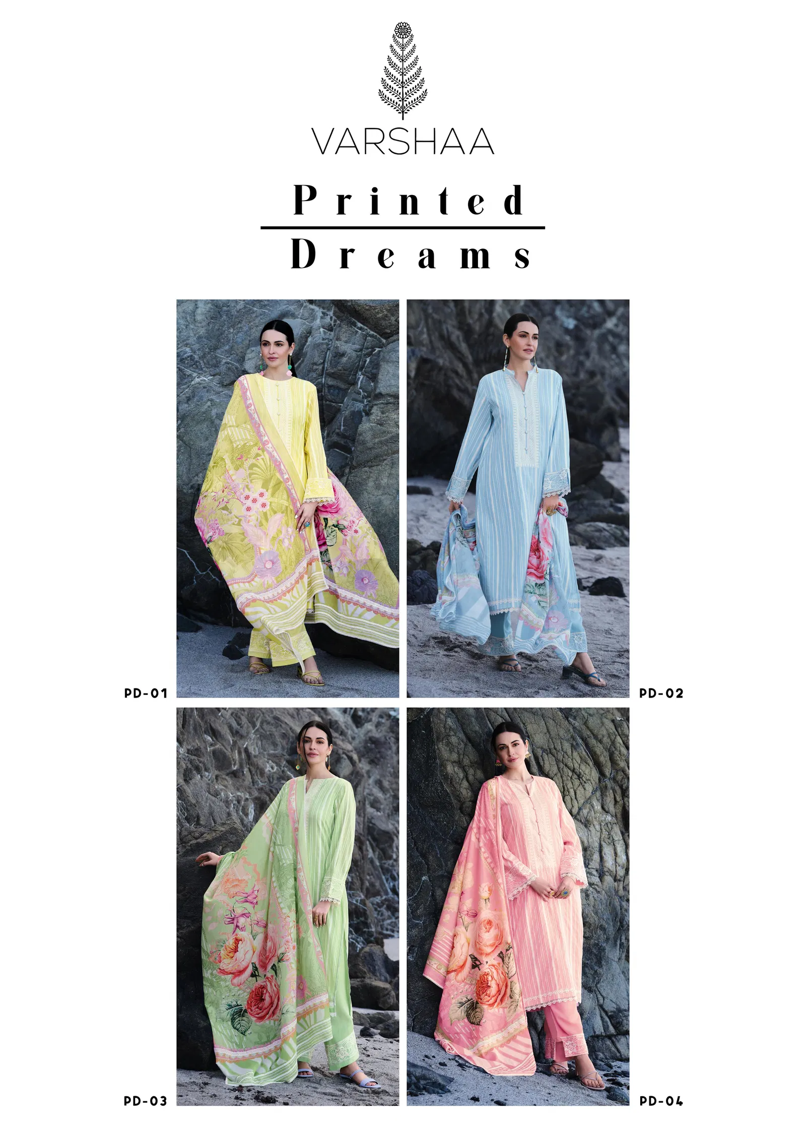 Printed Dreams By Varsha Cotton Designer Salwar Suits Exporters In India