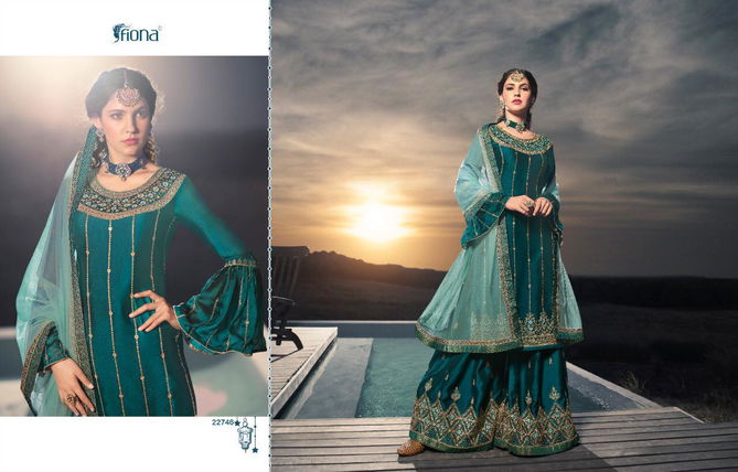 NOORIE SHARARAR VOL -11 Wedding Designer Heavy Work Georgette Top With Dull Santoon Inner  Net Bottom With Japan Satin Inner Four Sided Bordered Dupatta  