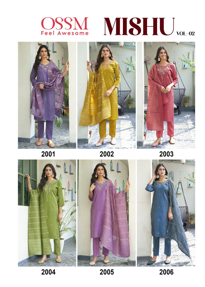 Mishu Vol 2 By Ossm Top Bottom With Dupatta Manufacturers