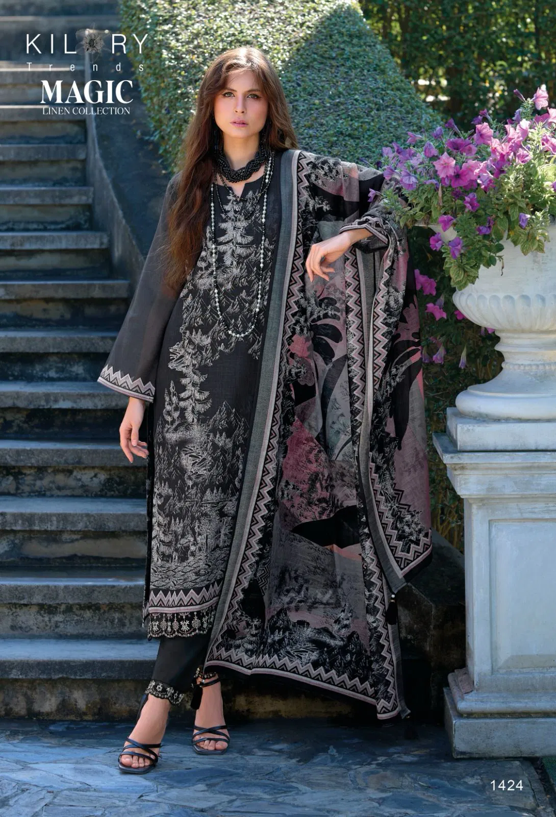 Magic By Kilory Linen Embroidery Salwar Kameez Exporters In India