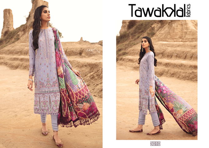 Tawakkal Opulence Latest Fancy Designer Regular Casual  Luxury Cotton 3 Pure Cotton Karachi Dress Material Collection
