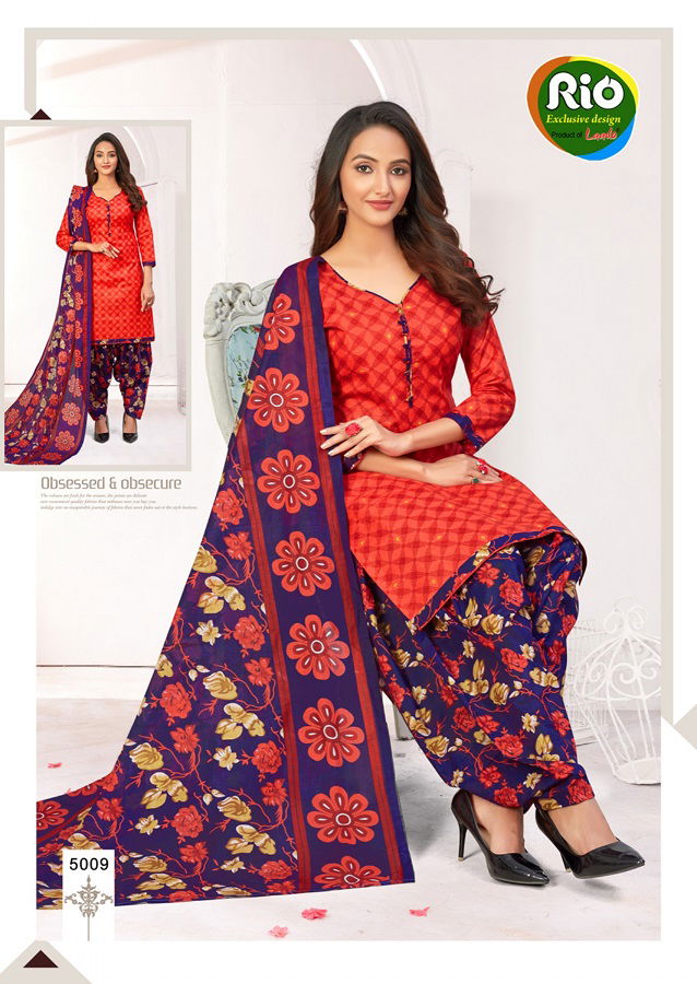 Laado Rio Special 10 Casual Regular Wear Printed Pure Cotton Dress Material Collection
