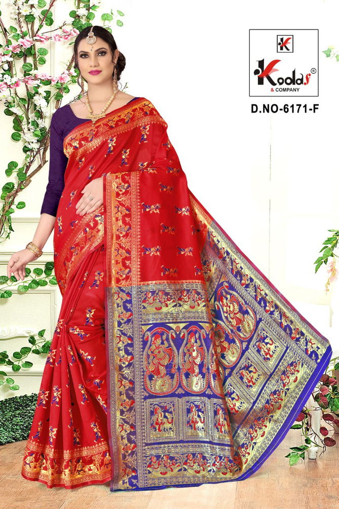 Kanishka 6171 Latest Festive Wear Rich Silk Designer Saree Collection
