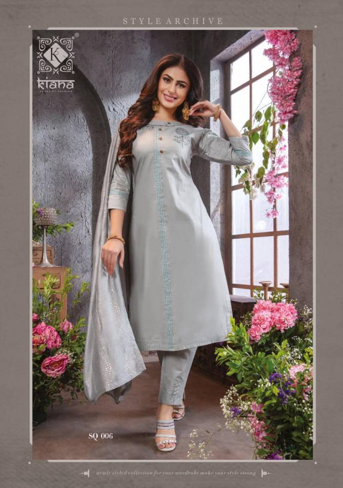 KIANA SUMMER QUEEN Latest Festive Wear Fancy Pure Cotton Lurex Touch  Thread Work Heavy salwar Suit Collection