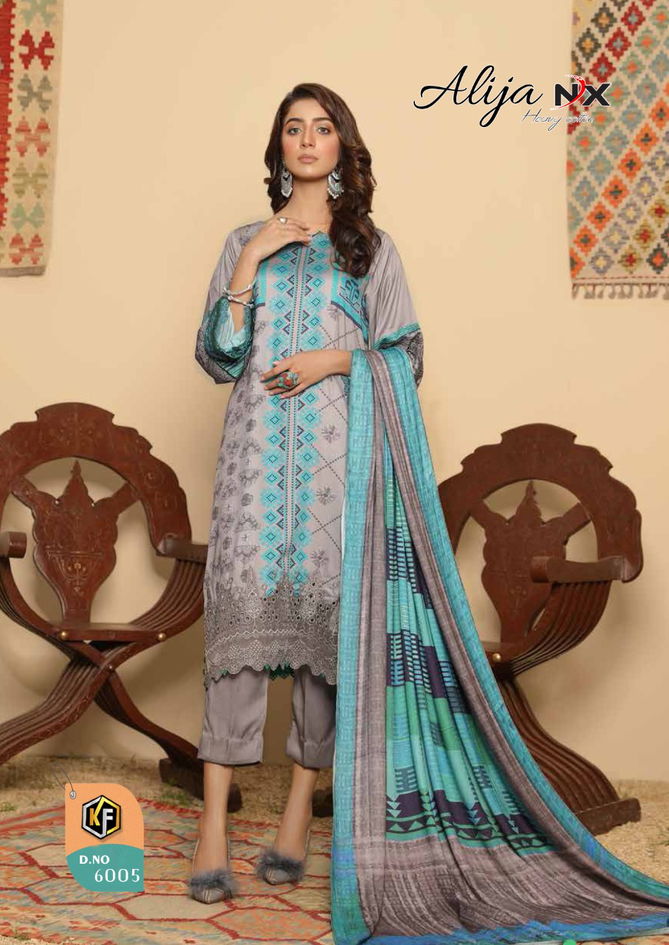 Keval Alija Nx 6001 Casual Wear Printed Heavy Cotton Karachi Dress Material
