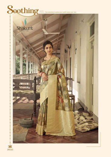 SHAKUNT NIHASVI Latest Fancy Designer Casual Wear Silk Digital printed Saree Collection