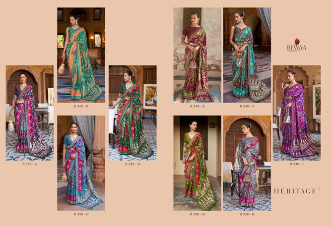 Heritage By Rewaa 348 Series Best Saree wholesale shop in Surat
