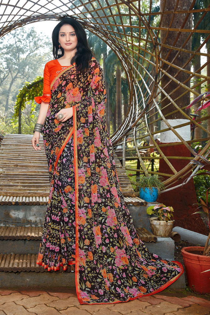 Rajyog Tamanna Latest Designer Regular Wear Party Wear Rich Look Georgette Saree Collection
